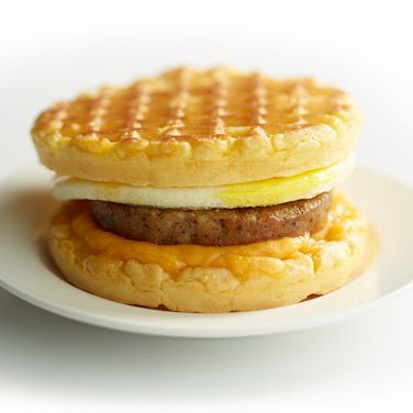 Sausage, Egg and Cheese Waffle Sandwich - Chefmax.pk