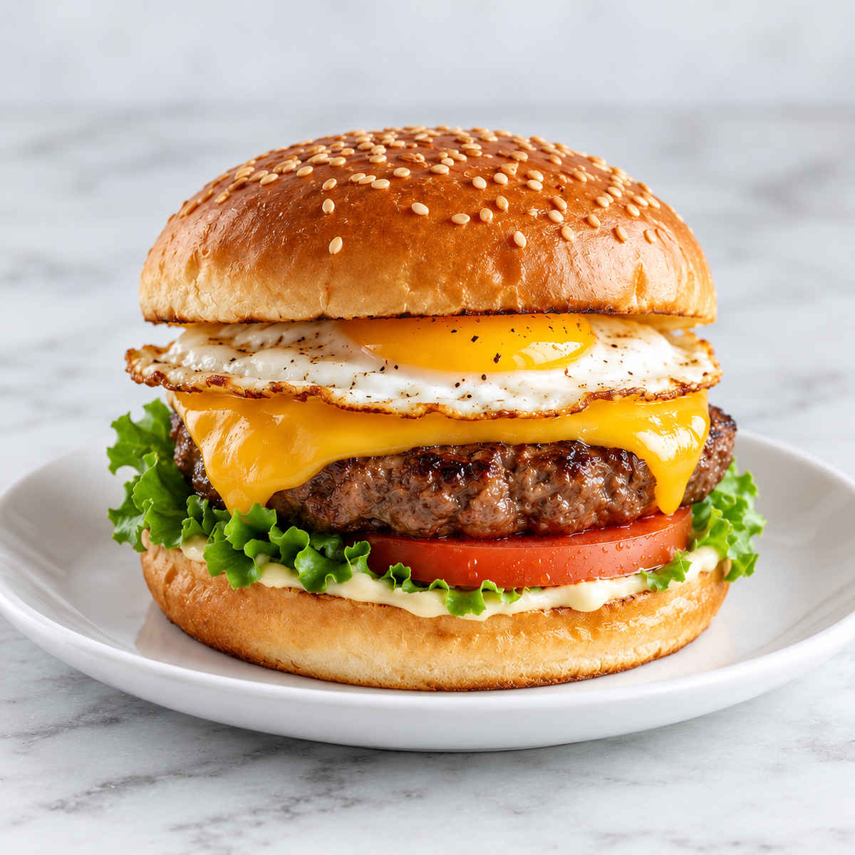 Classic Egg & Cheese Burger